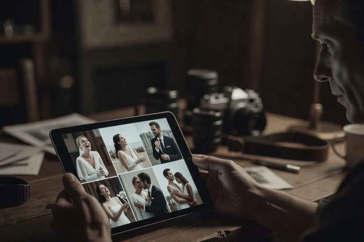 Illustration : Quel est le delai normal de livraison des photos de mariage : galerie en ligne r