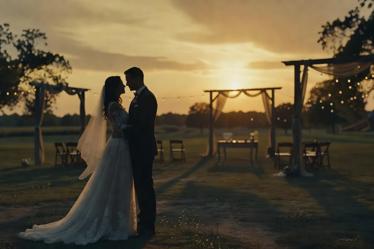 Illustration : La golden hour en photographie de mariage : pourquoi cette lumiere est recherche