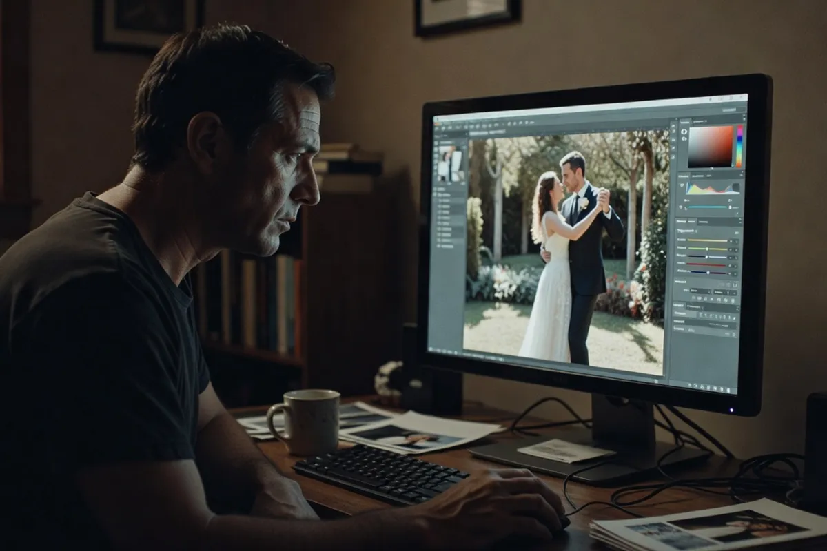 Illustration : Interview fictive d'un photographe de mariage sur son materiel et son workflow d