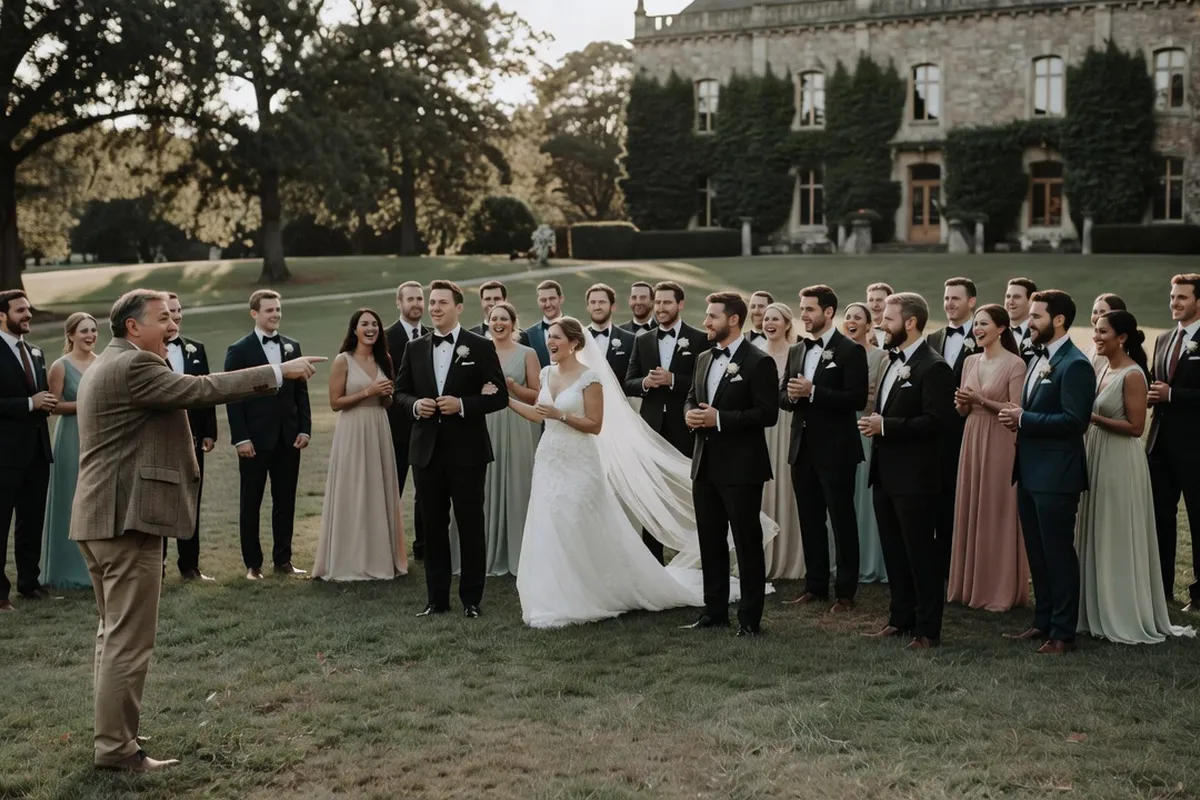 Illustration : Organiser les photos de groupe le jour du mariage sans stress ni perte de temps 